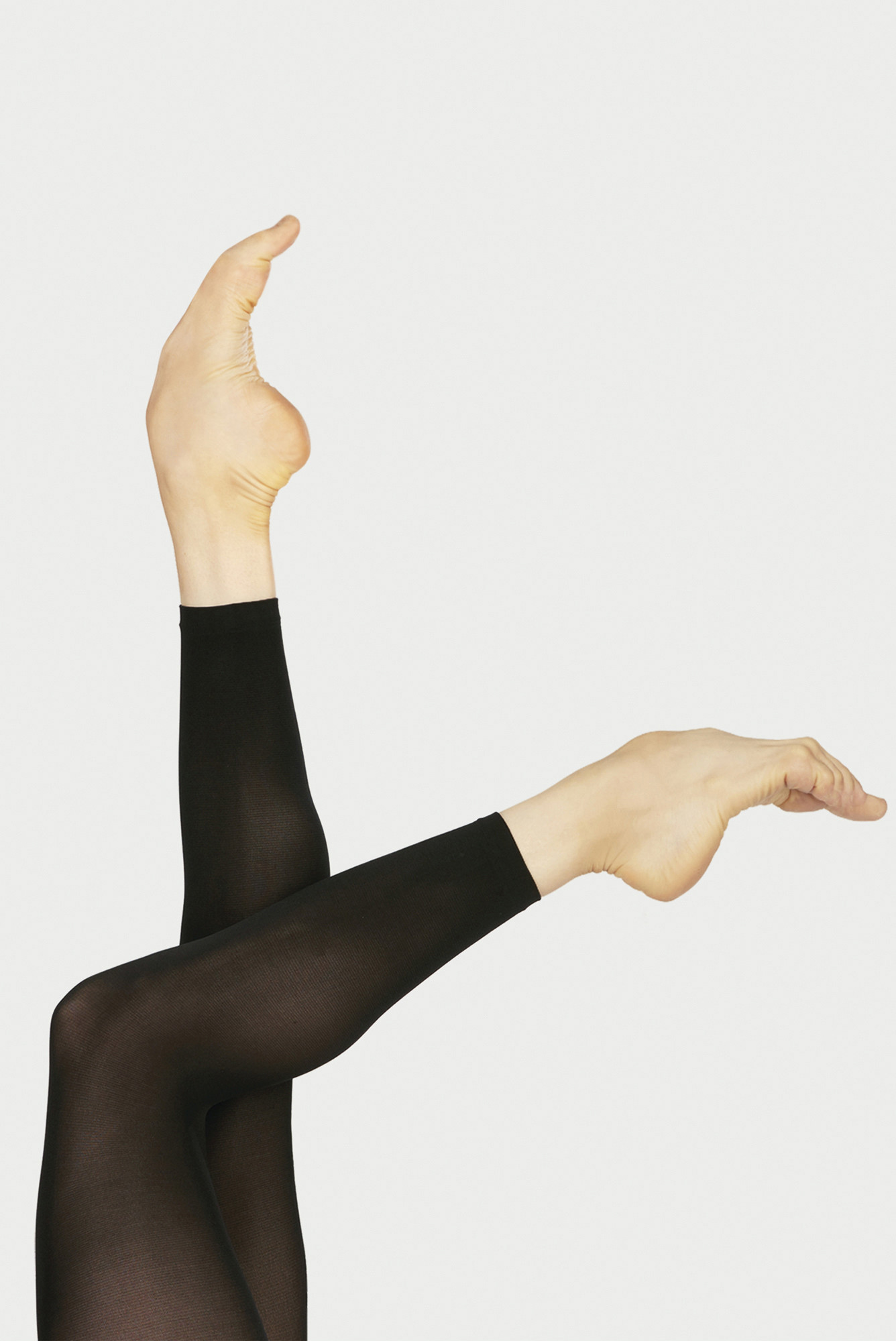 Black Footless Dance Tights for Girls & Women
